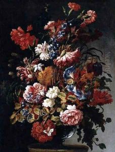 Still-Life of Flowers by Paolo Porpora