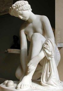 La Toilette d'Atalante [detail #3] (The Toilette of Atalante) by James Pradier