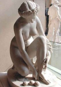 La Toilette d'Atalante [detail #4] (The Toilette of Atalante) by James Pradier