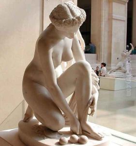 La Toilette d'Atalante [detail #5] (The Toilette of Atalante) by James Pradier
