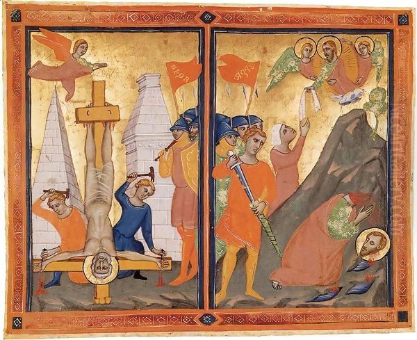 Marlay Cutting IT.83 Martyrdoms of SS. Peter and Paul, by the workshop of Pacino di Buonaguida - view 1