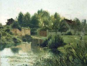 The Village Pond, 1879 by Ernest Parton