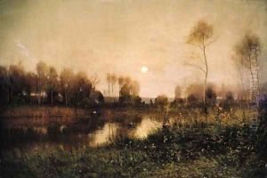 When Lingering Daylight Welcomes Night by Ernest Parton
