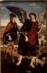Tobias and the Archangel Raphael by Antonio Pollaiolo