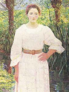 By the Brook, Giverny, France (1909) by Lilla Calbot Perry