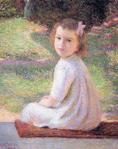 Girl with a Pink Bow 1906 by Lilla Calbot Perry