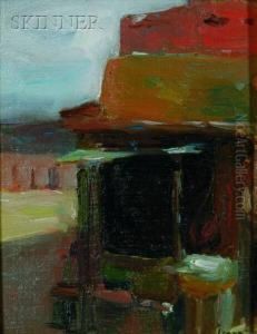 Adobe Building, Side View by Robert Henry Logan