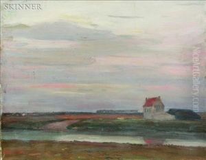 Salt Marsh And House by Robert Henry Logan