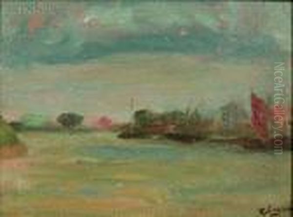 Water Scene With Boats - view 1