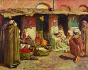 Moroccan Scene With Dwarf