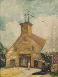 Barn With Weathervane by Robert Henry Logan