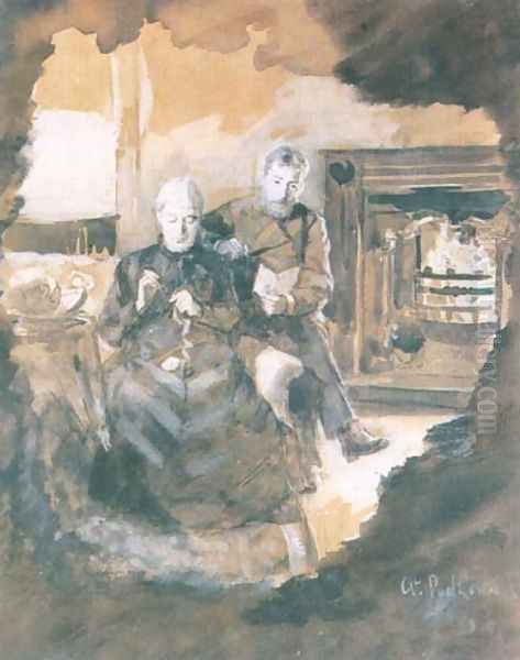 By a Fireplace - view 1