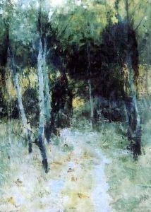 Path in the Woods (Chemin dans un sous-bois) by Wladyslaw Podkowinski
