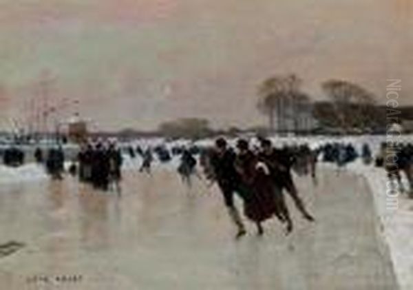 Les Patineurs At Bois De Boulogne - view 1