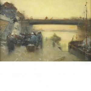 Return Of The Fisherman To Boulogne by Luigi Loir