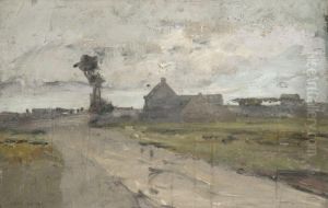 Chemin De Campagne Par Temps Couvert by Luigi Loir