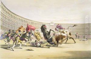The Picador in Danger, 1865 by William Henry Lake Price