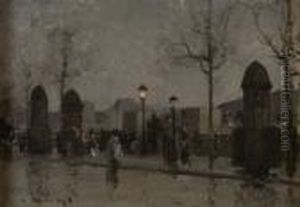 Paris Under The Rain by Luigi Loir