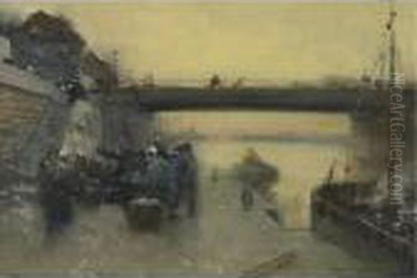 Return Of The Fishermen To Boulogne - view 1