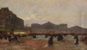 La Gare De L'est by Luigi Loir