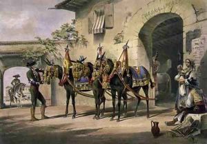 The Mules of the Plaza de Toros, 1865