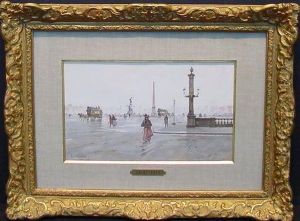 La Place De La Concorde by Luigi Loir