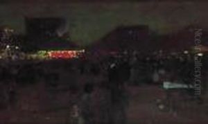 Manege A La Foire by Luigi Loir