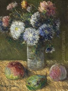 Bouquet De Fleurs Et Fruits by Gustave Loiseau