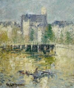 Le Pont De Moret Sur Loing by Gustave Loiseau
