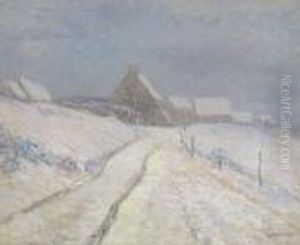 Paysage Sous La Neige by Gustave Loiseau