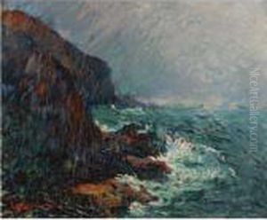 Falaises En Normandie by Gustave Loiseau