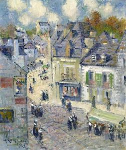 Pont-aven, Le Marche by Gustave Loiseau