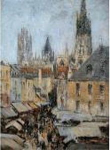 La Rue De L'epicerie A Rouen