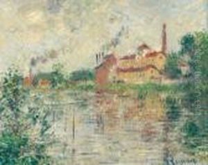 Bords De L'oise Et L'usine De L'alcool Levure by Gustave Loiseau