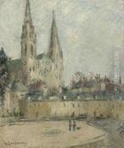 Cathedral De Chartres by Gustave Loiseau