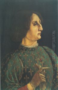 Portrait of Galeazzo Maria Sforza c. 1471 by Piero del Pollaiuolo