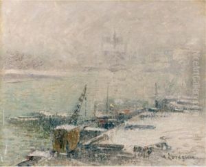 Notre Dame De Paris, Vue Du Quai Henri Iv by Gustave Loiseau
