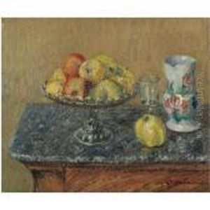 Compotier De Pommes Et Pichet by Gustave Loiseau