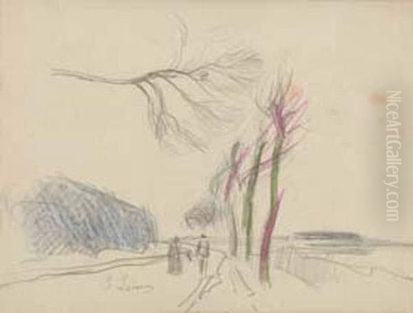 Les Innondations Au Crepuscule - view 1