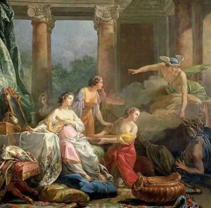 Mercury, Herse and Aglauros, 1763 by Jean-Baptiste-Marie Pierre