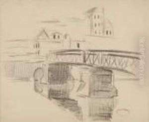 Le Pont De Fer A Saint-ouen-l'aumone by Gustave Loiseau