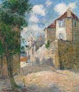 La Vue De La Cour A Pontoise, 1922 by Gustave Loiseau