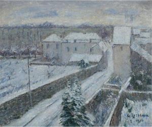 Vue De Triel Sous La Neige by Gustave Loiseau
