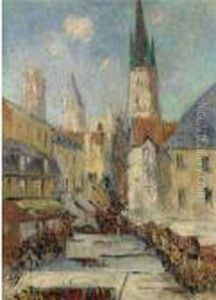 Rue De L'epicerie Ou La Cathedrale De Rouen