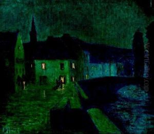 Pont-aven La Nuit by Gustave Loiseau
