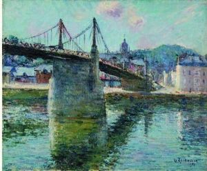  Le Pont Suspendu D'elbeuf, 1921 