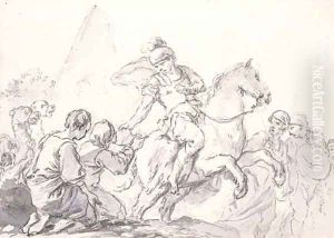 Erminia and the Shepherds by Jean-Baptiste-Marie Pierre