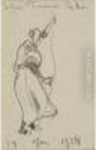  Paysanne D'apres Pissarro, 14 Mars 1928 