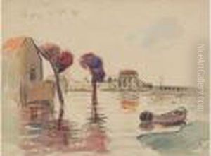  Les Inondations, Le Pecq 20 9bre 1910  by Gustave Loiseau