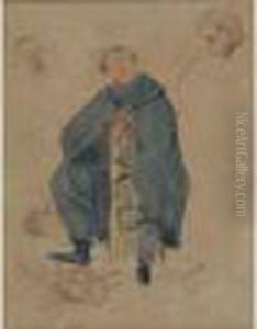 Portrait De Filippo Colarossi (sculpteur Italien), Novembre 1919 Paris by Gustave Loiseau